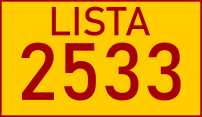LISTA 2533